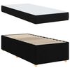 vidaXL Bed Frame with Mattress Black 90 x 190 cm Fabric