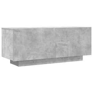 vidaXL TV Cabinet Concrete Grey 100x35x40 cm Engineered Wood