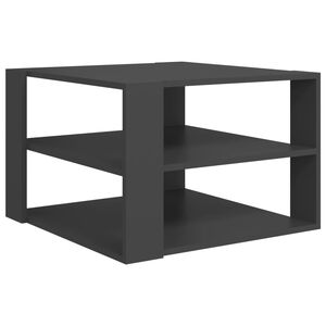 vidaXL Coffee Table | Grey | Engineered wood | Medium | Coffee Table | Square