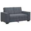 vidaXL 2 Piece Sofa Set with Cushions Dark Grey Velvet