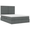 vidaXL Storage Bed with Mattress Dark Grey 137 x 190 cm Faux Leather