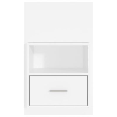 vidaXL Wall-mounted Bedside Cabinets 2 pcs White