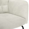vidaXL Rocking Chair with Stool Cream Velvet