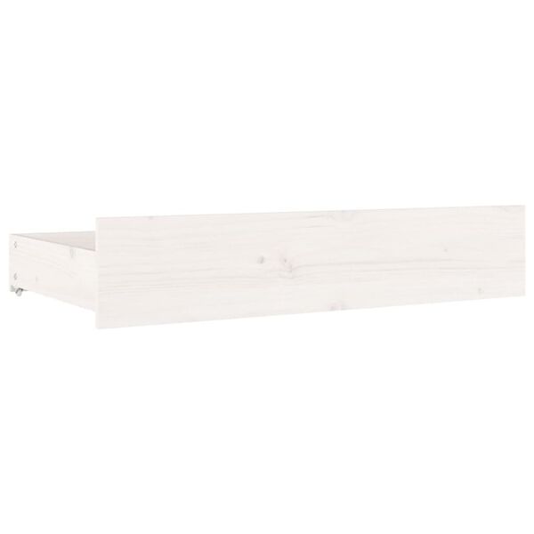 vidaXL Bed Drawers 4 pcs White Solid Wood Pine