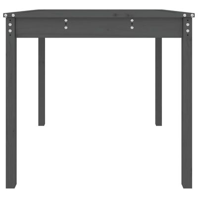 vidaXL Garden Table Grey 82.5x82.5x76 cm Solid Wood Pine