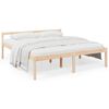 vidaXL Bed Frame | Natural wood | Solid pine wood | Super King | Bed Frame