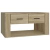 vidaXL Coffee Table Sonoma Oak 80x50x40 cm Engineered Wood