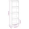 vidaXL Book Cabinet/Room Divider Brown Oak 40x30x135 cm
