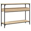 vidaXL Console Table with Shelf Sonoma Oak 100x29x75cm Engineered Wood