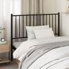 vidaXL Metal Replace Headboard Black 107 cm