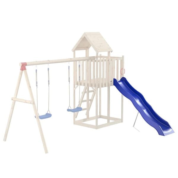 vidaXL Play Slide Blue 210x40 cm Polypropylene