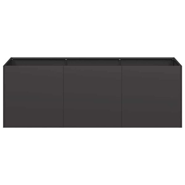vidaXL Planter Black 120x40x40 cm Cold-rolled Steel