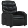 vidaXL Recliner Chair Black Faux Leather
