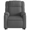 vidaXL Electric Stand up Massage Recliner Chair Dark Grey Fabric