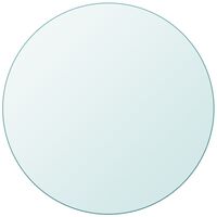 vidaXL Table Top Tempered Glass Round 500 mm