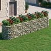 vidaXL Gabion Raised Bed Galvanised Iron 500x100x100 cm
