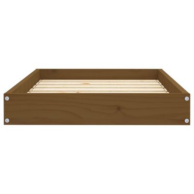 vidaXL Dog Bed Honey Brown 71.5x54x9 cm Solid Wood Pine