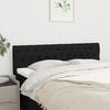 vidaXL Headboards Black 144x7x78/88 cm Fabric