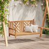 vidaXL Swing Bench Other Brown 114 x 60 x 64 cm Solid teak wood