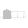vidaXL Outdoor Dog Kennel with Roof Silver 6x6x2.5 m Galvanised Steel