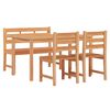 vidaXL 4 Piece Garden Dining Set Solid Wood Teak