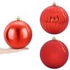vidaXL Christmas Ball Set XXL 3 pcs Red &Oslash; 25 cm Plastic