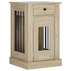 vidaXL Dog Crate Furniture Sonoma Oak 50 x 47.5 x 80 cm