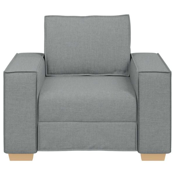 vidaXL Sofa Chair Light Grey 60 cm Fabric