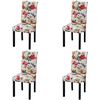 vidaXL Dining Chairs 4 pcs Multicolour Fabric