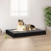 vidaXL Dog Bed Black 91.5x64x9 cm Solid Wood Pine