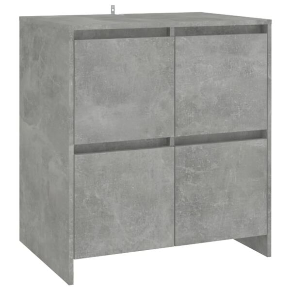 vidaXL Sideboard Concrete Grey 70x41x75 cm Engineered Wood