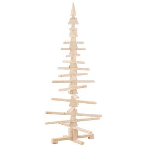 vidaXL Wooden Christmas Tree for Decoration 150 cm Solid Wood Pine