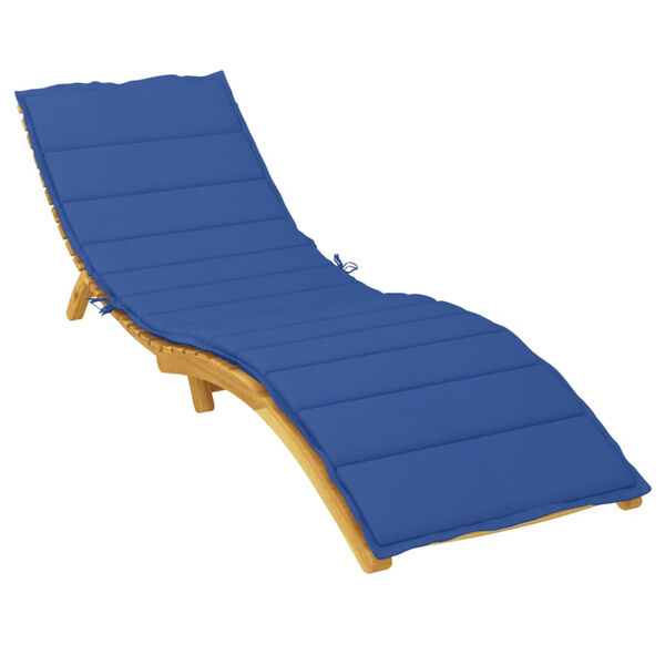 vidaXL Sun Lounger Cushion Royal Blue 200x50x3cm Oxford Fabric