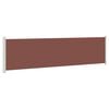 vidaXL Patio Retractable Side Awning 614x160 cm Brown