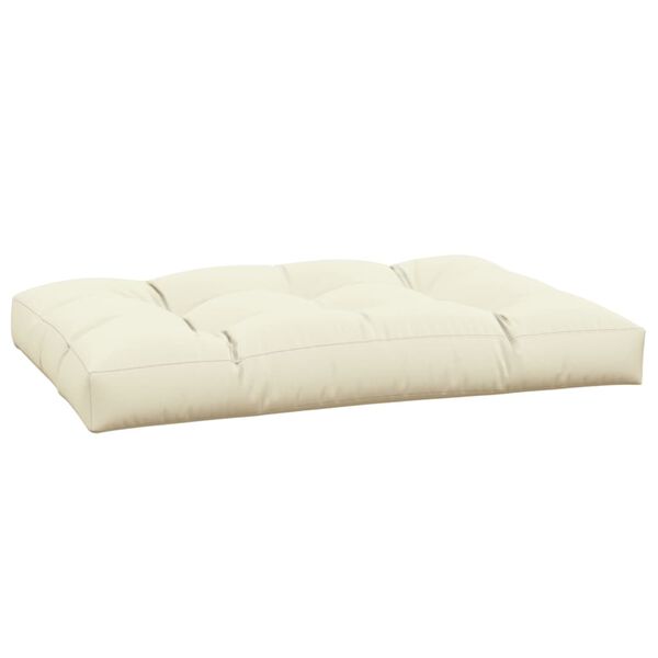 vidaXL Pallet Cushion Cream 120x80x12 cm Fabric