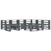 vidaXL 8 Piece Garden Pallet Lounge Set Wood Grey