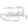 vidaXL Pull-out Day Bed without Mattress White 2x(90x190) cm