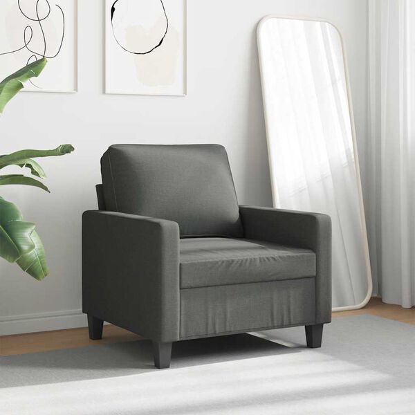 vidaXL Sofa Chair Dark Grey 60 cm Fabric