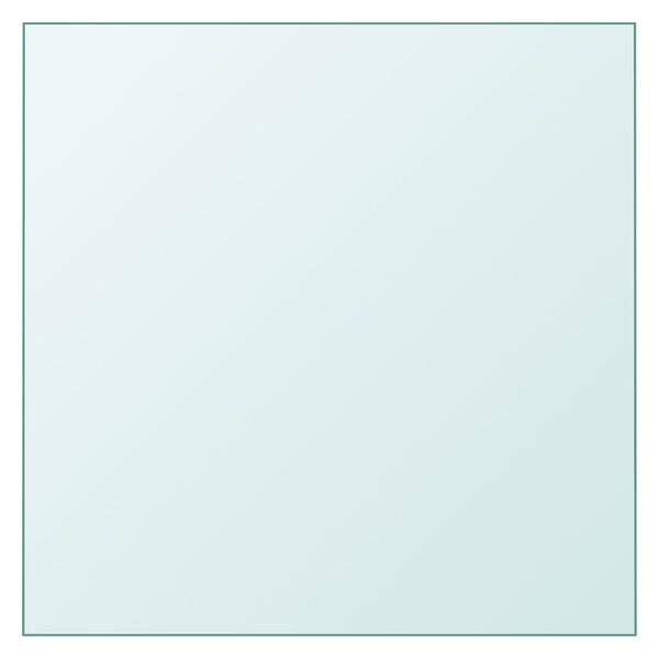 vidaXL Table Top Transparent 50x50 cm Tempered Glass