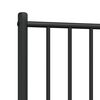 vidaXL Metal Replace Headboard Black 90 cm