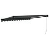 vidaXL Retractable Awning Anthracite 3.5x2.5 m Fabric and Aluminium