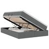 vidaXL Storage Bed with Mattress Dark Grey 137 x 190 cm Polyester