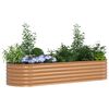 vidaXL Raised Bed Brown 240 x 80 x 44 cm Steel