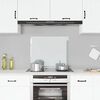 vidaXL Kitchen Backsplash Transparent 70 x 60 cm Tempered Glass