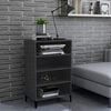 vidaXL Sideboard High Gloss Grey 57x35x90 cm Engineered Wood