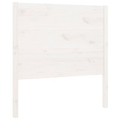 vidaXL Headboard White 96x4x100 cm Solid Wood Pine