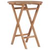 vidaXL Garden Table | Teak | Teak Hard Wood | 60 cm diameter | Foldable