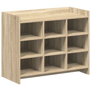 vidaXL Shoe Cabinet 85 x 39.5 x 68 cm Engineered Wood Sonoma Oak