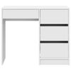 vidaXL Desk with Drawer White 90 x 37.5 x 75 cm Engineered Wood
