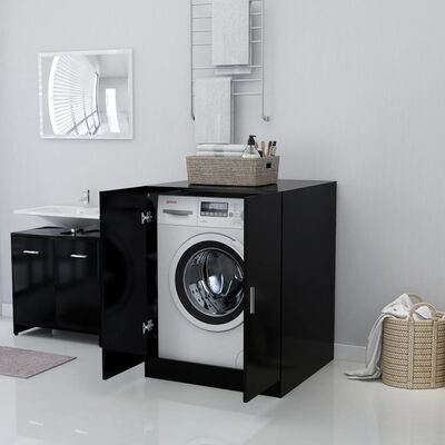 vidaXL Washing Machine Cabinet Black